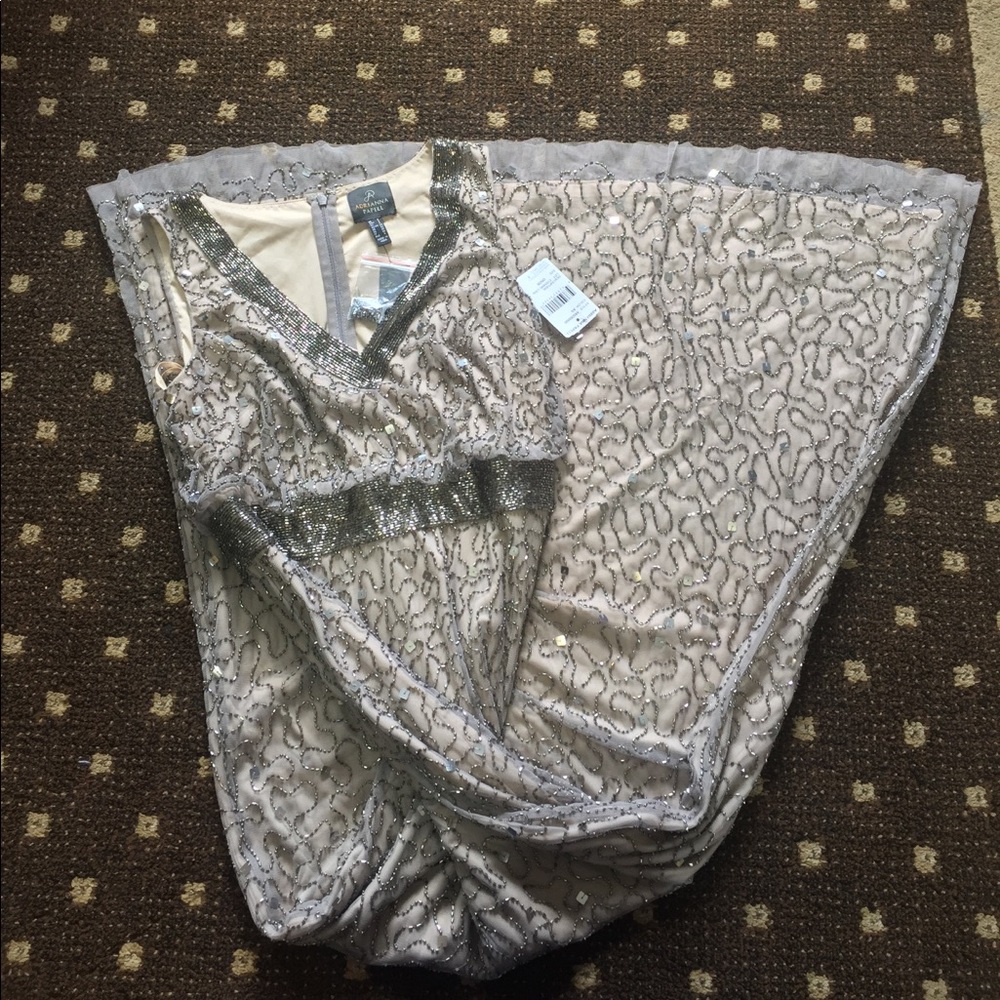 Beautiful fit and flare Adrianna Papell evening👗